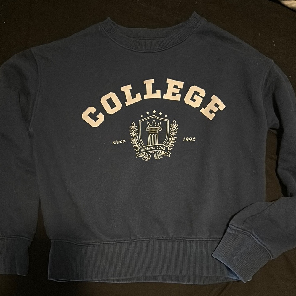 College Navy Blue Men's Sweater